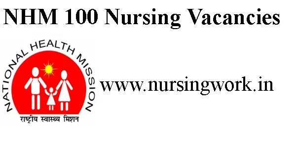 National Health Mission 100 CHO Job Vacancies